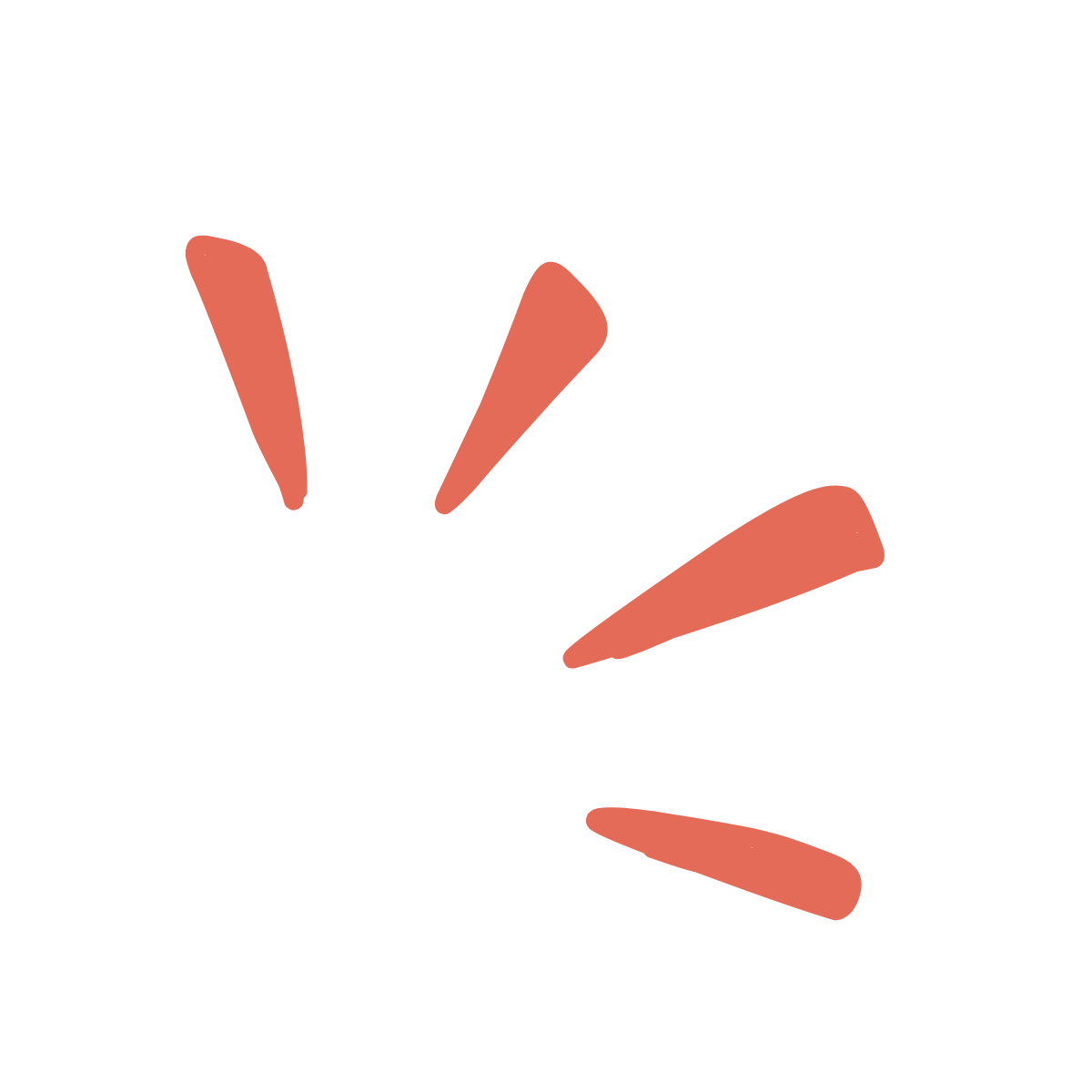 Flèche décorative droite haute